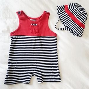 Kitestrings by Hartstrings Baby Romper with Hat